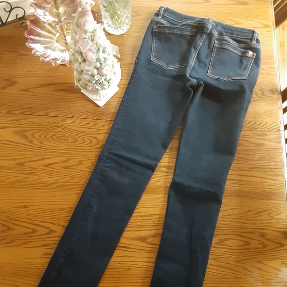 Size 27 Roots dark blue skinny jeans Like New - Picture 3 of 10